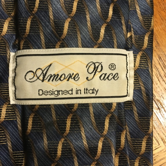 Amore Pace Mens Tie - Picture 3 of 3